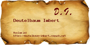 Deutelbaum Imbert névjegykártya